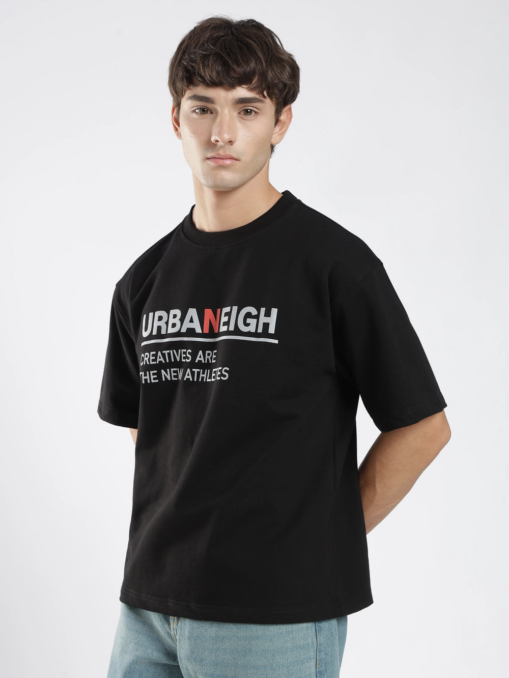 Urbaneigh Ease Terry Tee – Jet Black