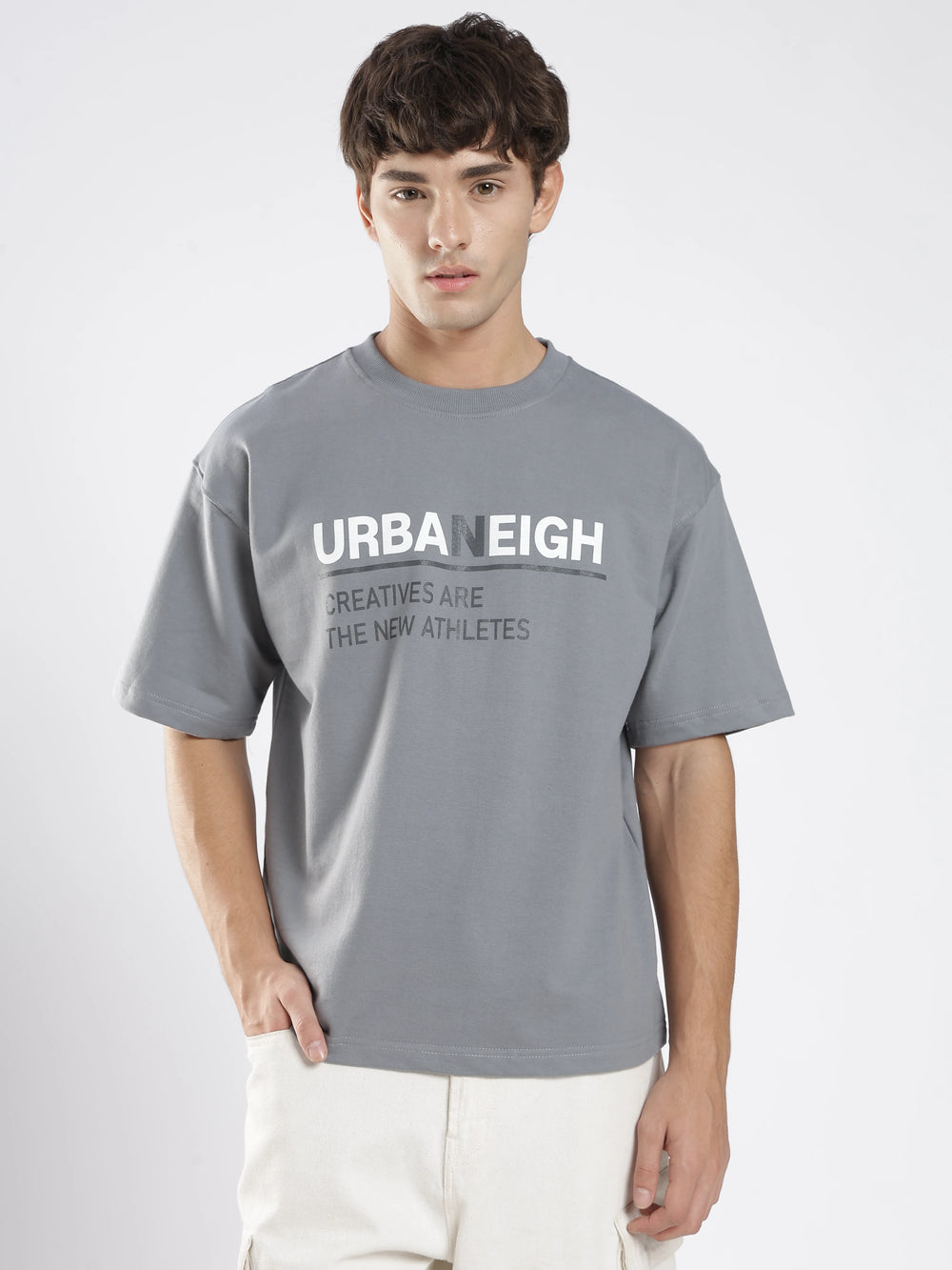 Urbaneigh Ease Terry Tee – Steel Gray
