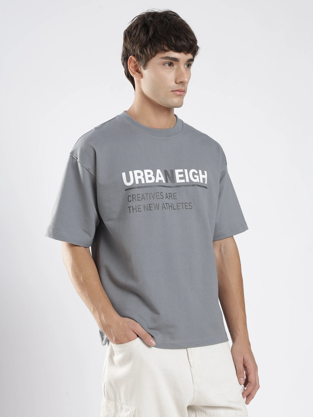 Urbaneigh Ease Terry Tee – Steel Gray