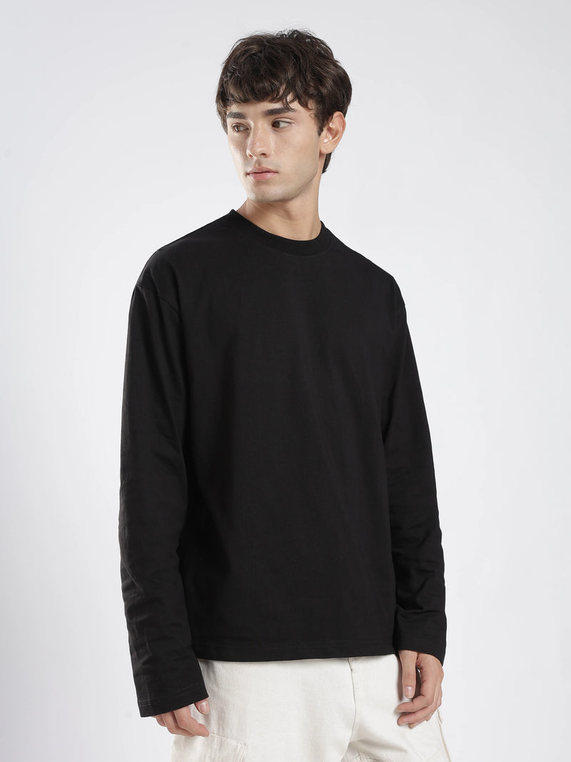 Urbaneigh Core Full Sleeve Tee – Midnight Black