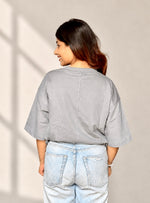 Urbaneigh Ease Oversized Tee – Steel Grey