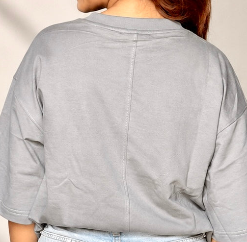 Urbaneigh Ease Oversized Tee – Steel Grey