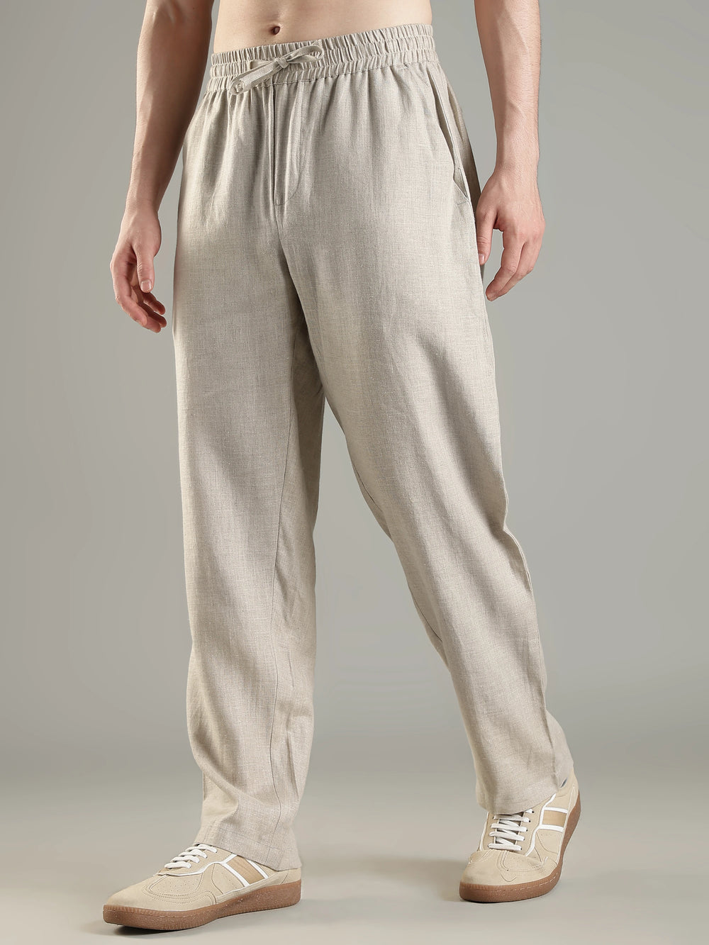 Urbaneigh Air 100% Linen Pants – Light Beige