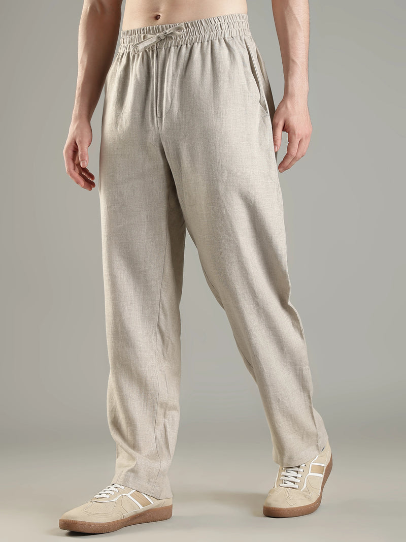 Urbaneigh Air 100% Linen Pants – Light Beige