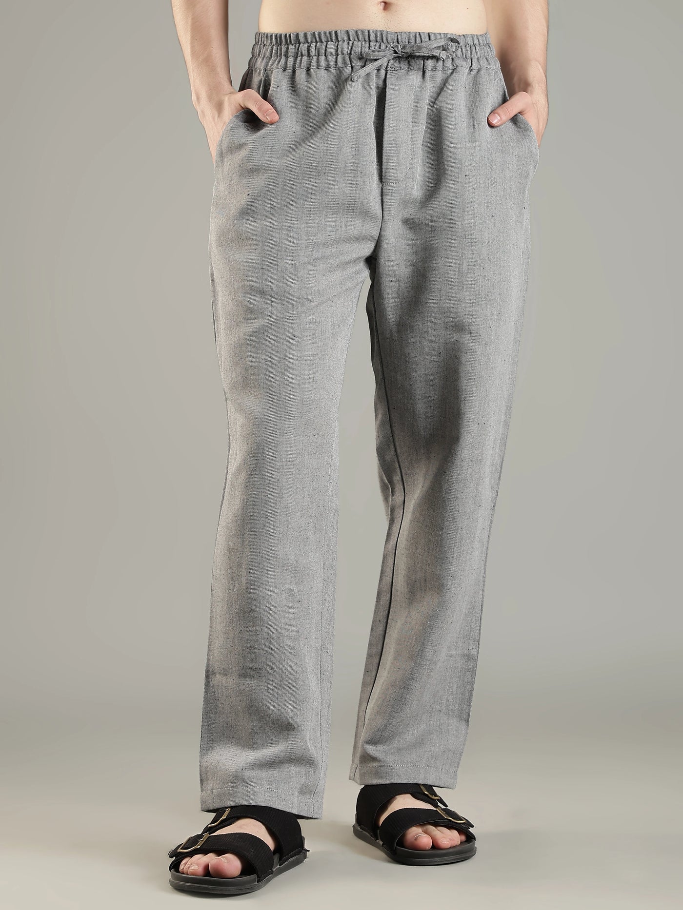 Urbaneigh AirFlex Linen Blend Pants – Silver Gray