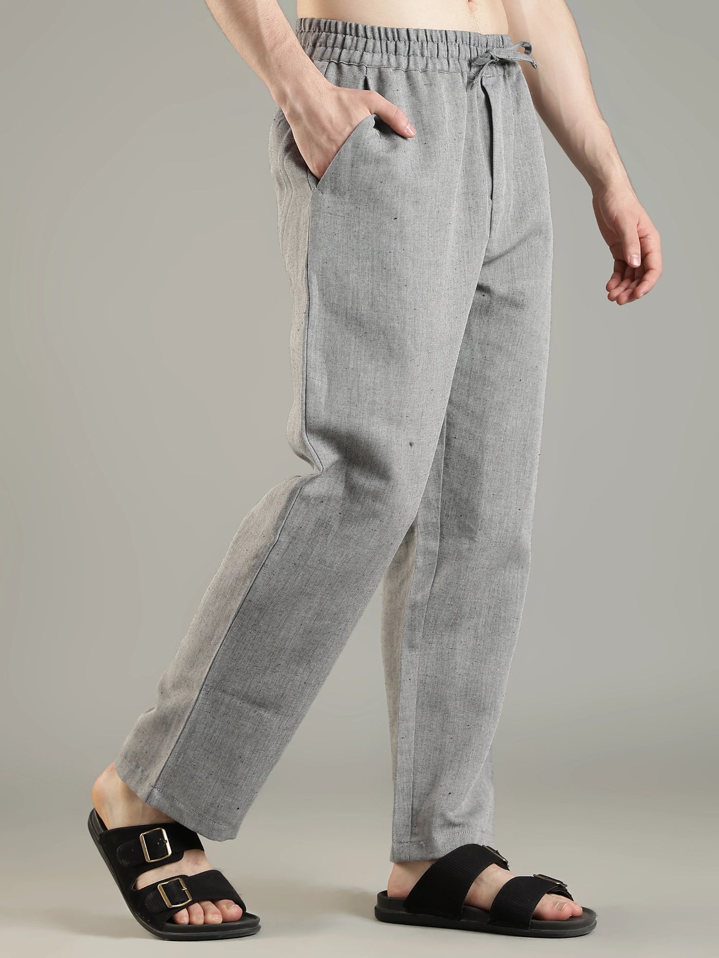 Urbaneigh AirFlex Linen Blend Pants – Silver Gray