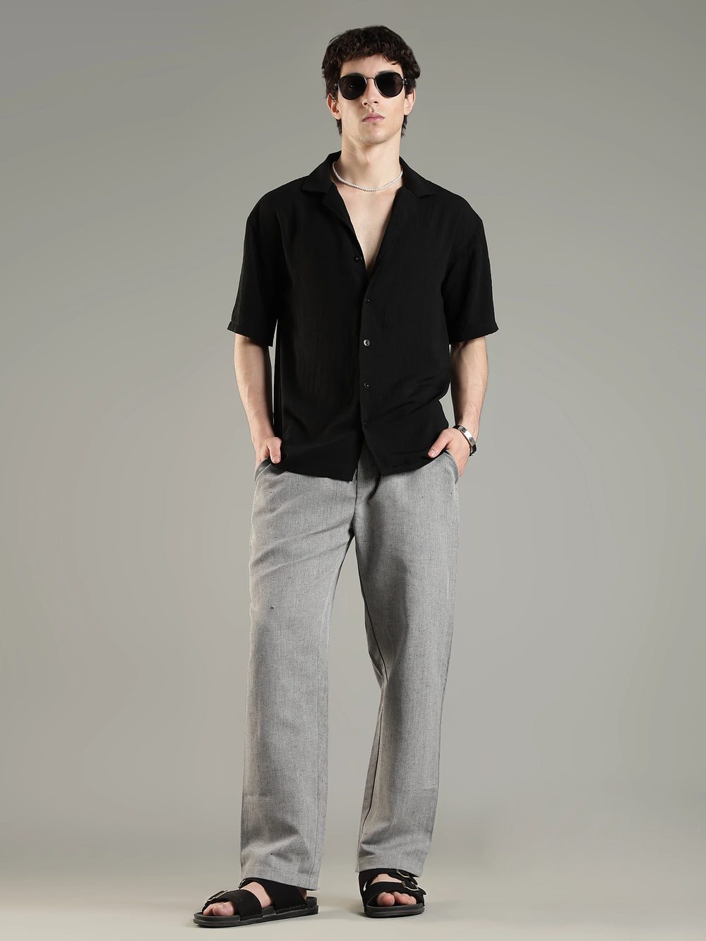 Urbaneigh AirFlex Linen Blend Pants – Silver Gray