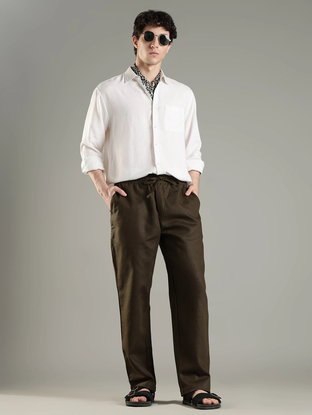 Urbaneigh AirFlex Linen Blend Pants – Olive