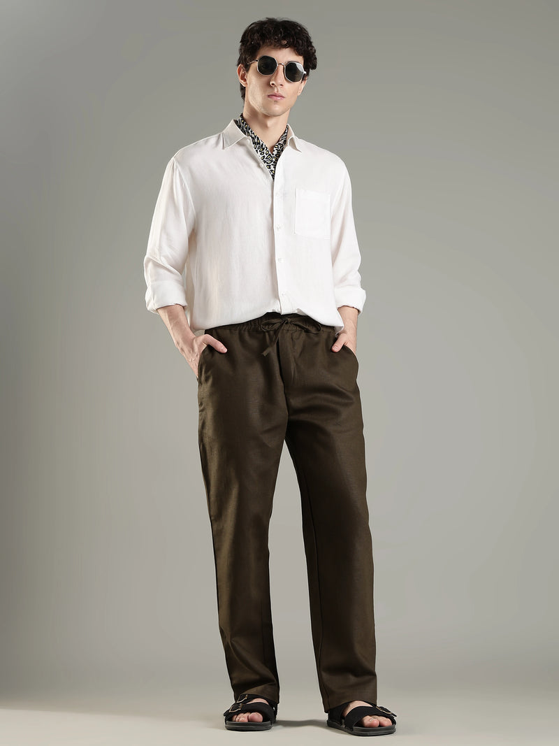 Urbaneigh AirFlex Linen Blend Pants – Olive