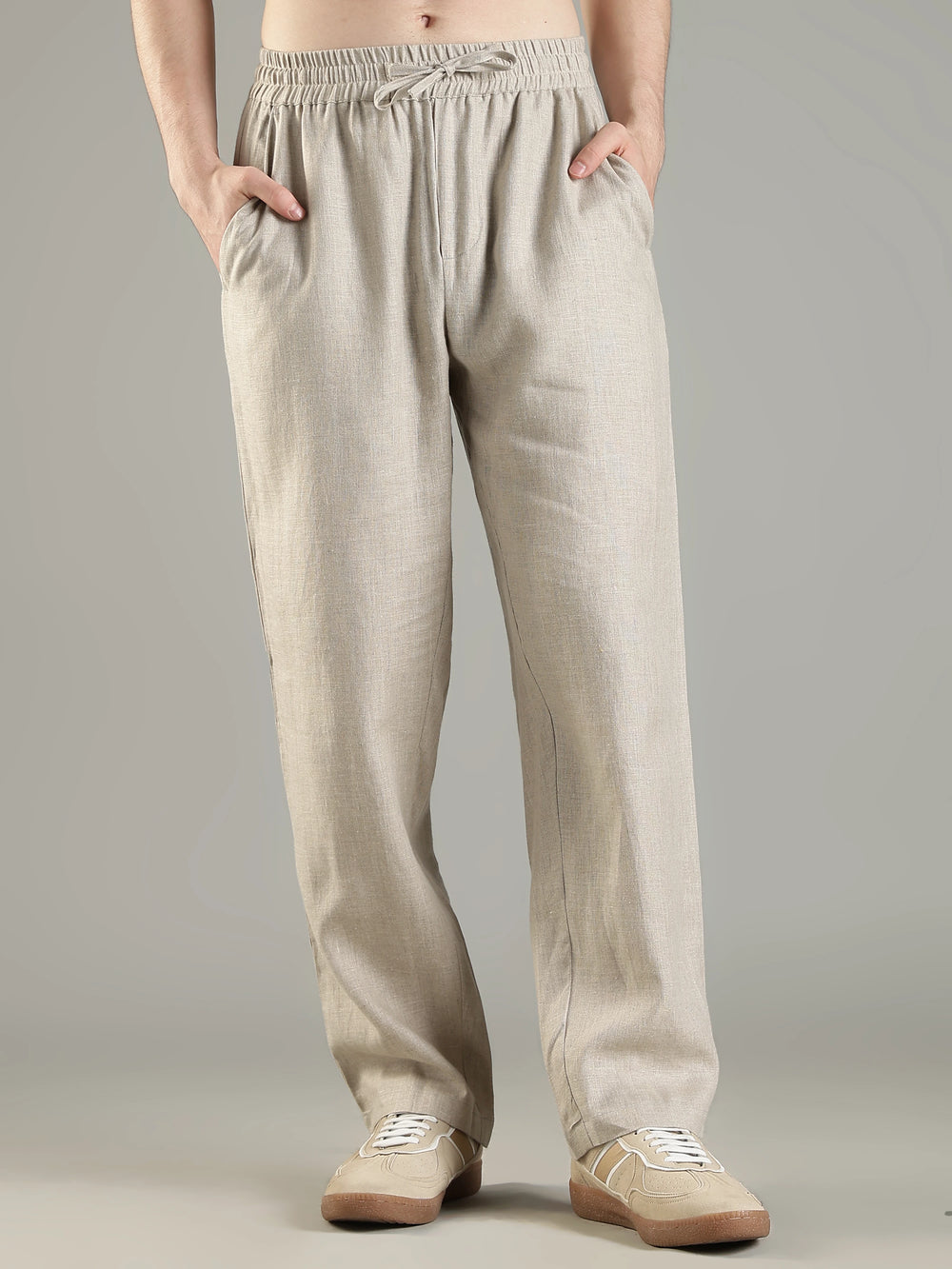 Urbaneigh Air 100% Linen Pants – Light Beige