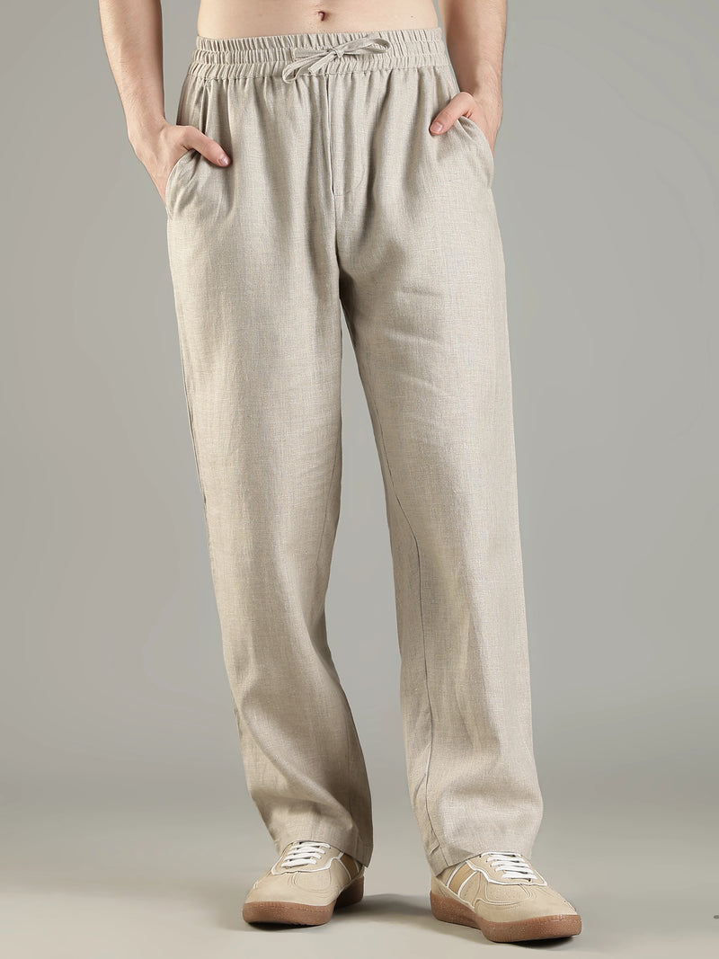 Urbaneigh Air 100% Linen Pants – Light Beige
