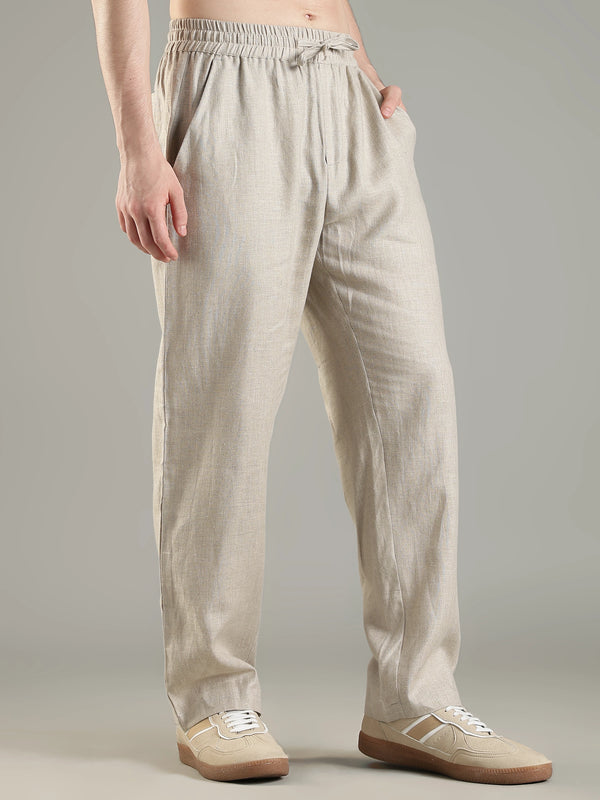 Urbaneigh Air 100% Linen Pants – Light Beige