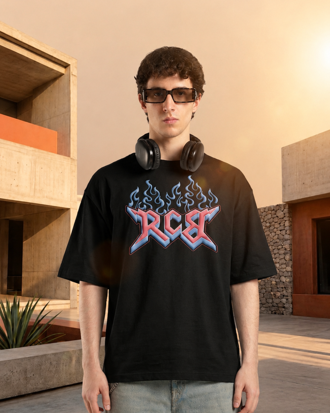 Urbaneigh Core Heavy Printed Tee – Pitch Black