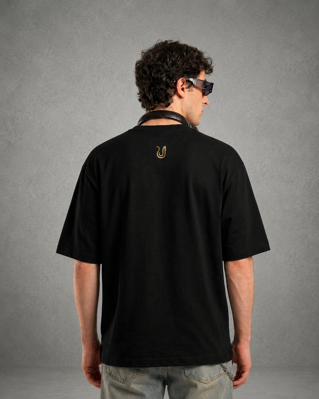 Urbaneigh Core Heavy Printed Tee – Pitch Black